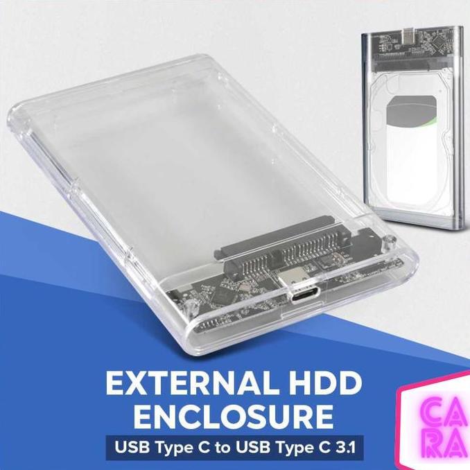 DF401 >> External HDD Enclosure Case 2.5 Inch USB Type C to USB Type C 3.1 GEN-2