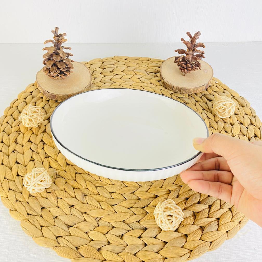 HALDEN Dessert Plate | Piring Kue | Piring Kecil Porcelain | Piring Roti Porselen