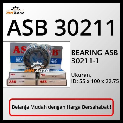 TERBARU BEARING ASB 30211 TAPERED BEARING ASB / TAPERED ROLLER BEARING 30211 