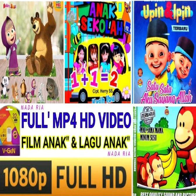 DB50 - FLASHDISK 32GB FULL MP4 HD VIDEO LAGU ANAK ANAK FILEM KARTUN BISA UNTUK SMART TV ANDROID MOBI
