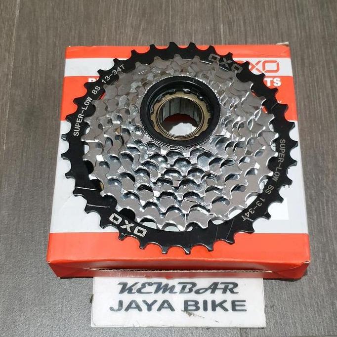 Sprocket OXO 8 Speed Ulir / Drat 13-34T Chrom BEST QUALITY