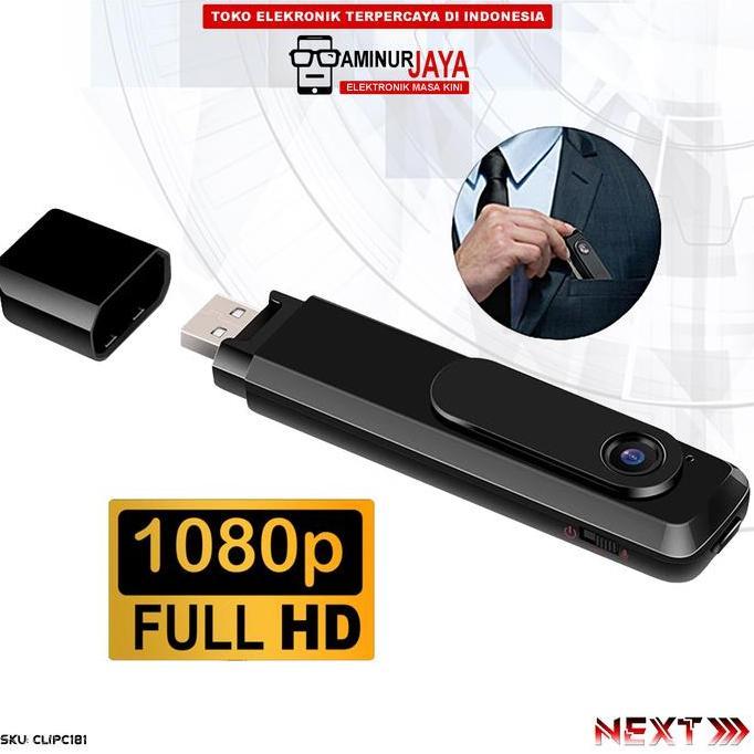 Aminurjaya Spy Camera Mini Dv Dvr Digital Portable C181 Kamera Clip Pena Kalung Perekam Video Foto P