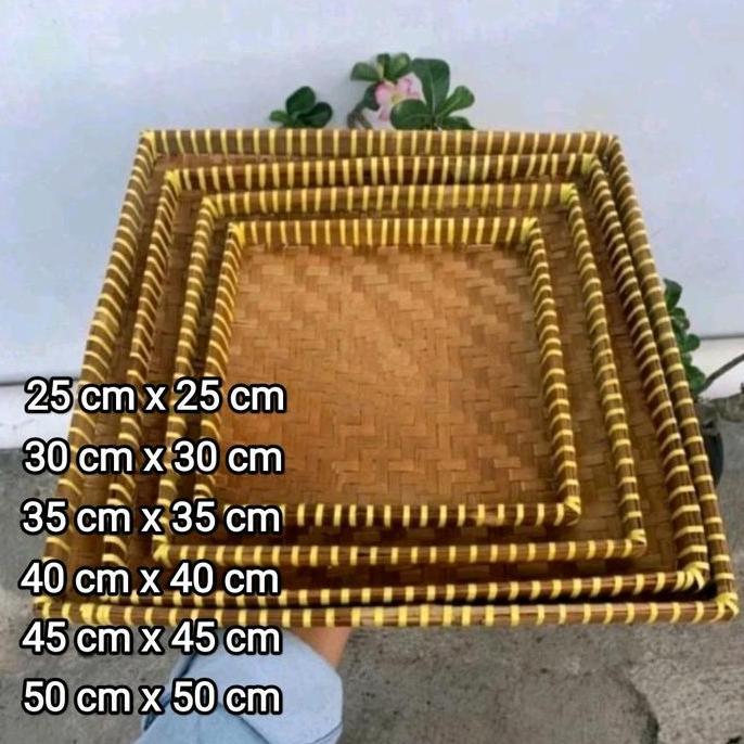 Tampah Bambu kotak / Tampah Bambu persegi/ Tampah Bambu/ Tampah Tumpeng/ Kue Tampah Rapih dan kuat
