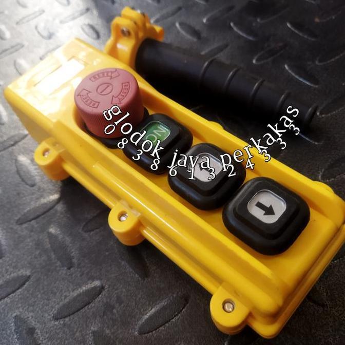 remot kontrol katrol electric chain hoist 4 tombol