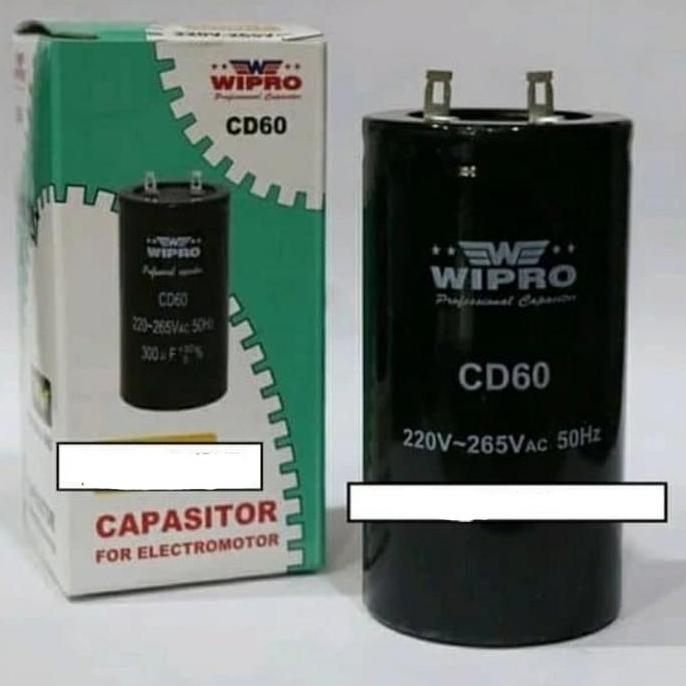 Kapasitor 200 uF 220-265Vac 50Hz Wipro CD60 TERBATAS
