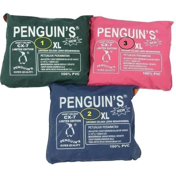 Allthebest- Jas Hujan Setelan Merek Penguin's/Penguin CX7/CX-7/CX 7 XL ORIGINAL