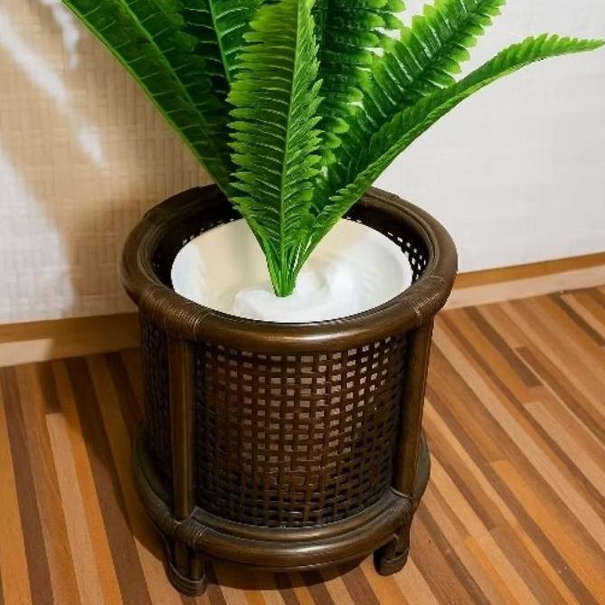 [RTN] Standing Pot Bunga Anyaman Rotan Aesthetic Minimalis