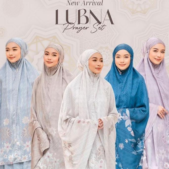 Mylady hijab mukena dewasa lubna prayer set Cantik Couple Grey Lilac