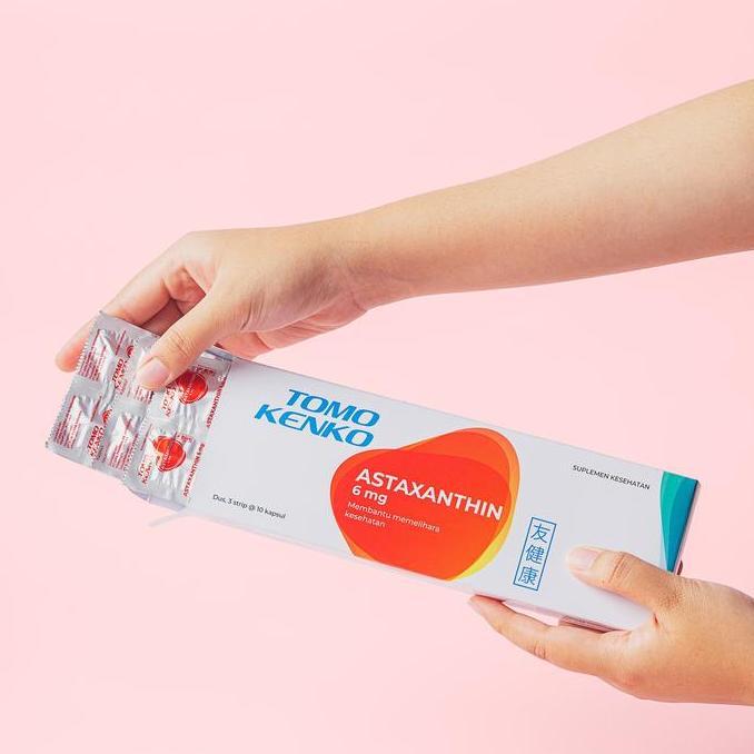 Lansungkirim- Tomo Kenko Vitamin Astaxanthin 6 Mg | Daya Tahan Tubuh