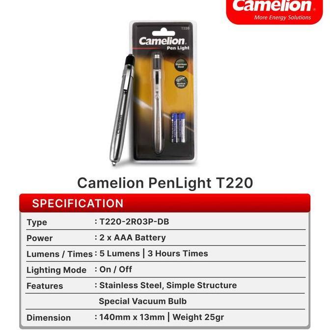 Camelion Led Penlight Baterai Aaa Bp2