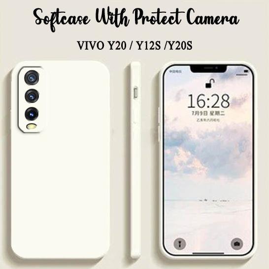 BEST DEALS Softcase Macaron Polos For Vivo Y20 Y12S Y20S - Case HP Vivo Y20 Y12S Y20S - Casing HP Vi
