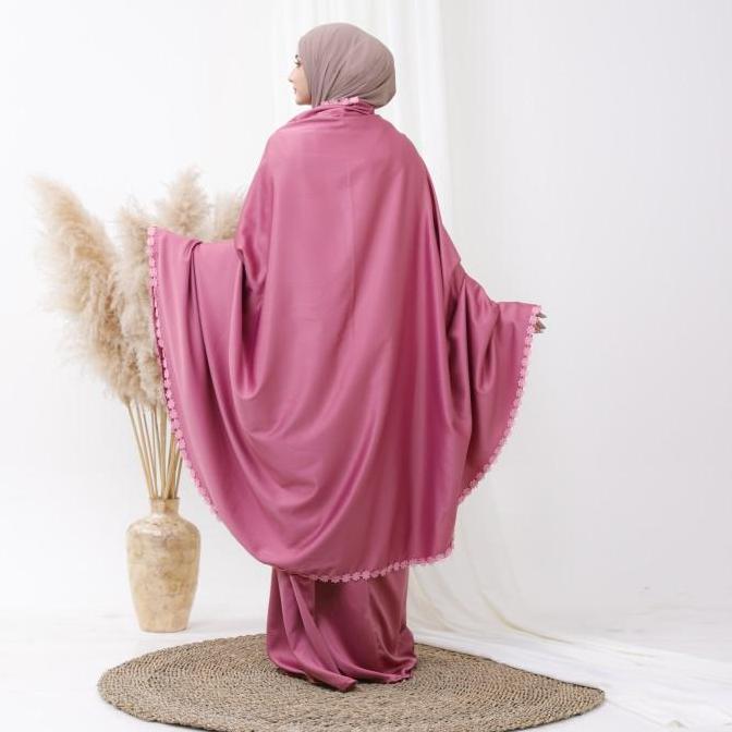 Mukena Sajadah 2in1 Series Traveling Super Jumbo Exclusive Pouch Bahan Adem Nyaman Modern Orinal