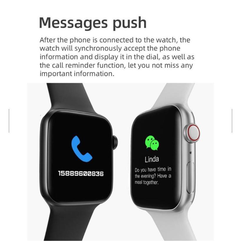 HOT DEALS X8 SmartWatch Jam Tangan Pintar Iwo 13 Bluetooth Call Monitor Stopwatch Smart Watch Card 8