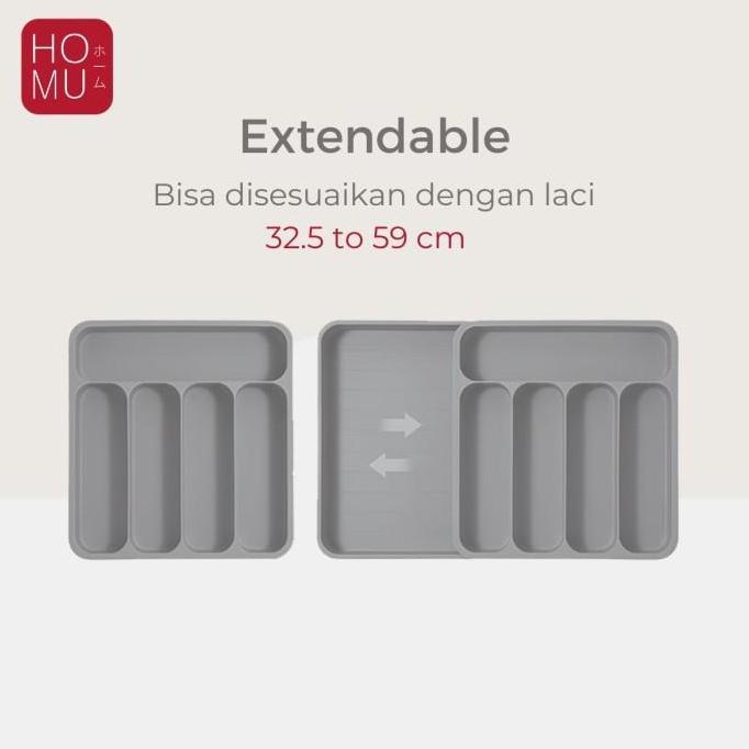 HOMU SHUNO L DRAWER CUTLERY ORGANIZER UTENSILS STORAGE