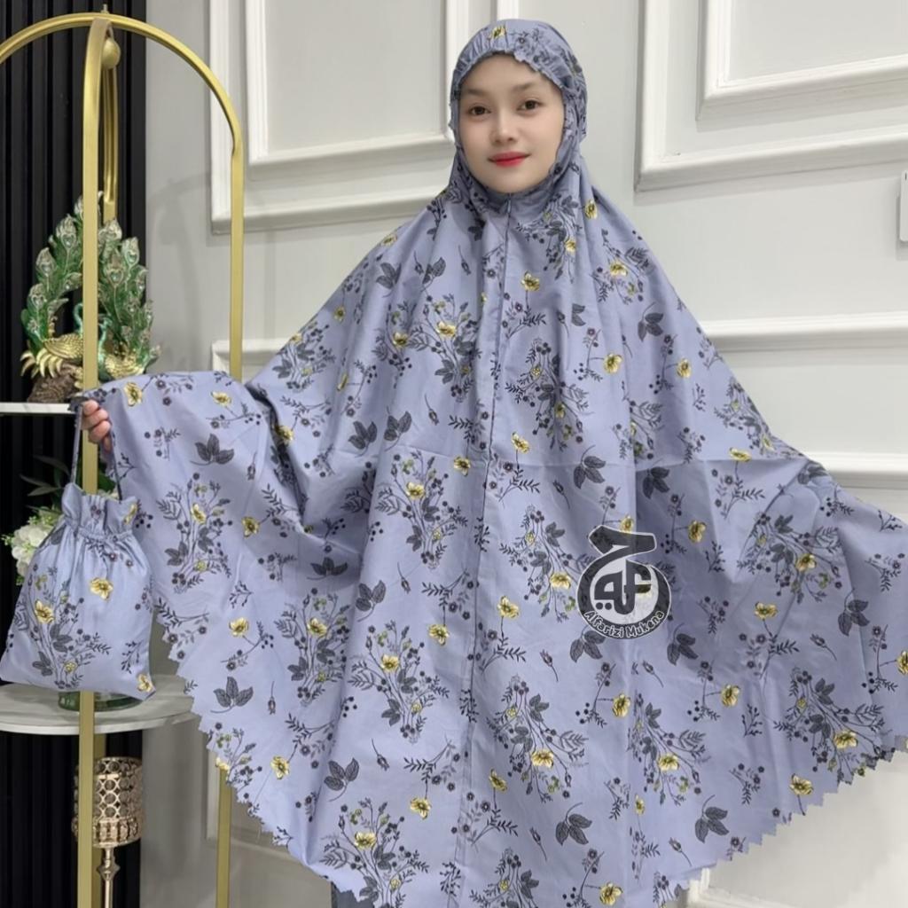 Alfarizi Mukena Dewasa Traveling Pouch Kecil 2In1 Katun Motif Quin