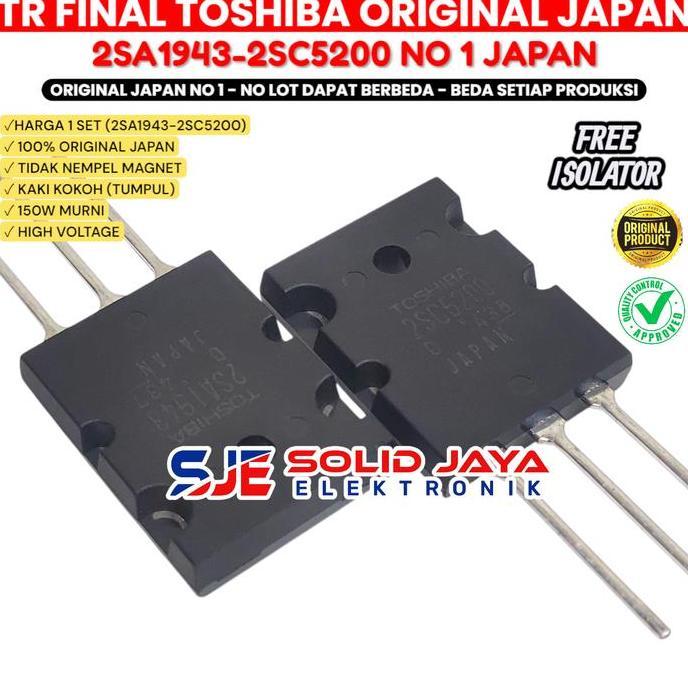 Bisakoya- Transistor Tr Toshibaa 2Sc5200 - 2Sa1943 Tr Toshiba 2Sc 5200 2Sa 1493 Transistor Tr Final 