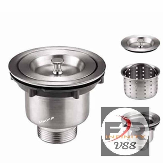 Afur BCP Full Stainless Saringan Bak Cuci Piring 4 Inch Marchesa