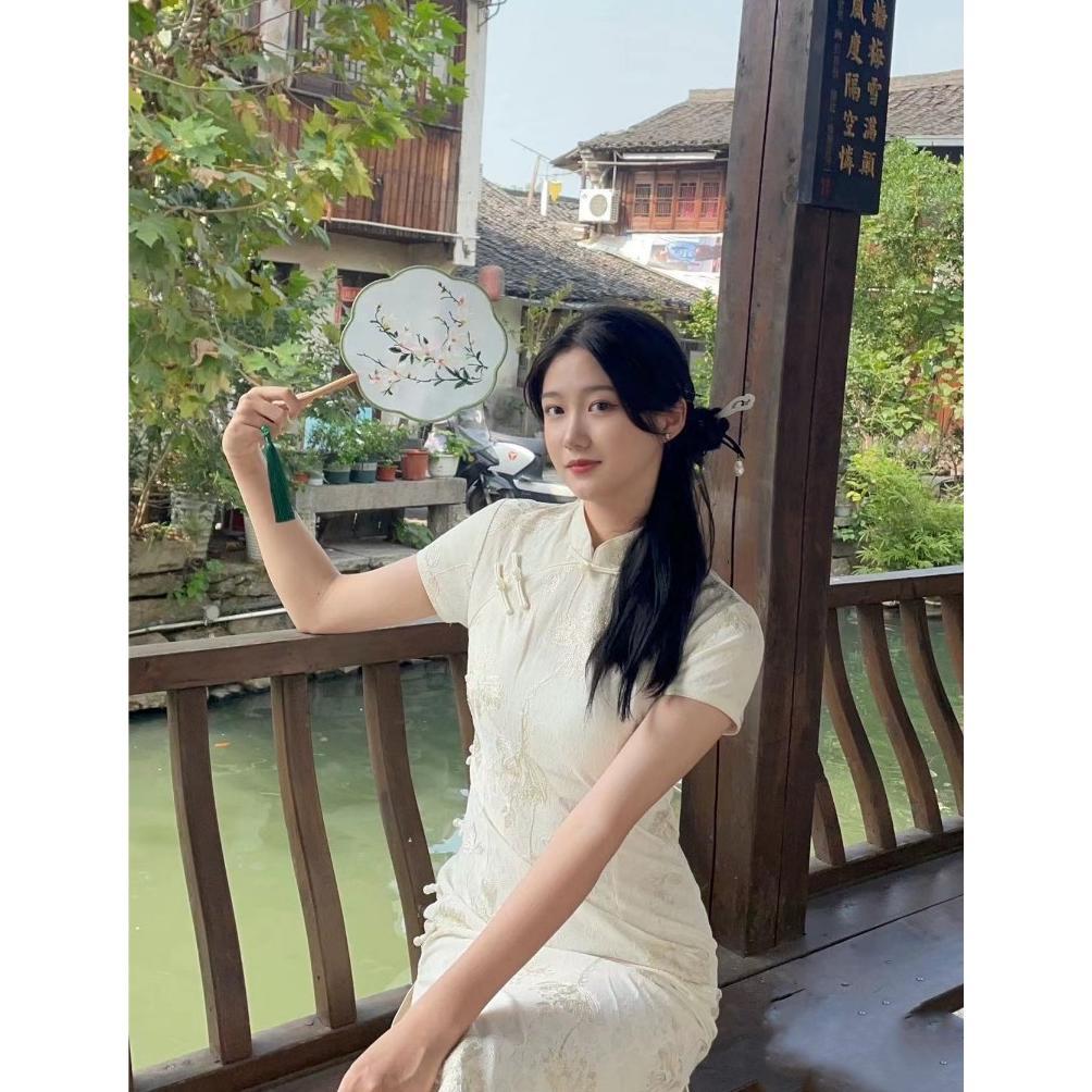 Kipas Kain Oriental Premium Kipas Kain Bulat Premium Kipas Sangjit Kipas Imlek Viral