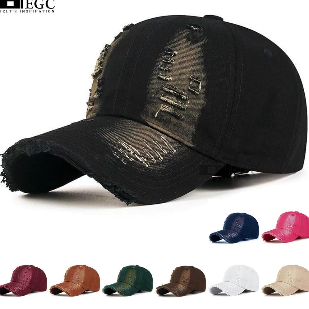 Garansi Topi Baseball Robek Gradasi / Topi Pria Dan Wanita Casual/ Topi Baseball Denim - Tpi-235