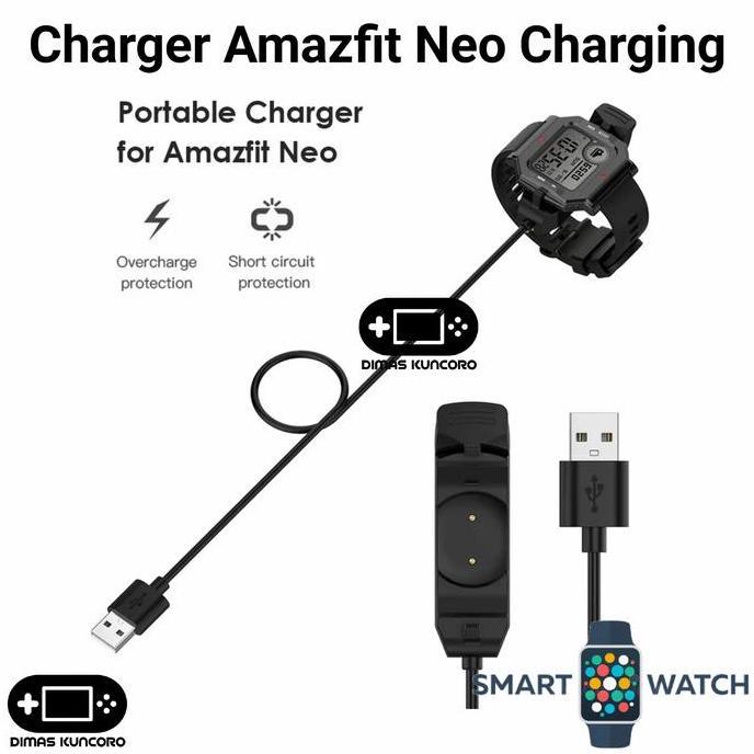 Charger Amazfit Neo Charging Kabel Huami Retro USB Smartwatch murah
