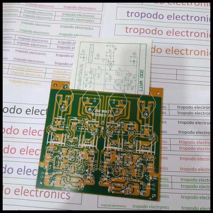 TERLARIS PCB POWER AMPLIFIER 200 WATT STEREO 