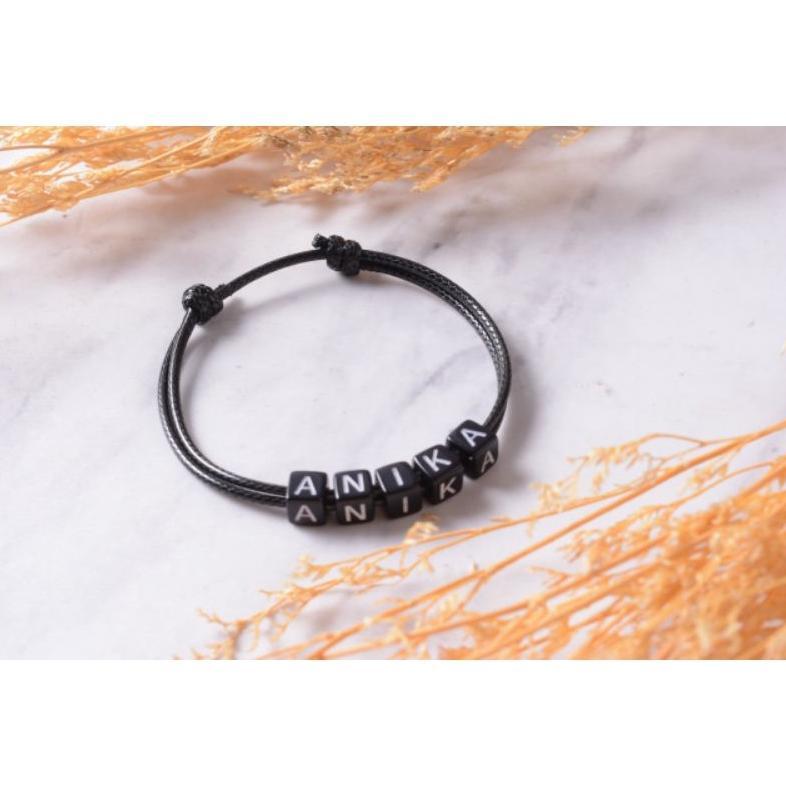 Termurah Gelang Nama Kamu Pembelian 10 Free 1Gelang Inisial/Polos/Gelang Nama/Gelang Request Nama/Ge