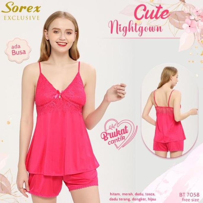 Grosir Lingerie Sorex Piyama Baju Tidur Sexy Seksi Sorex 7058