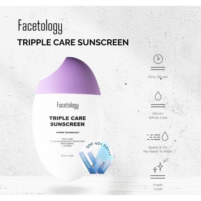 facetology triple care sunscreen-facetology sunscreen-tabir surya