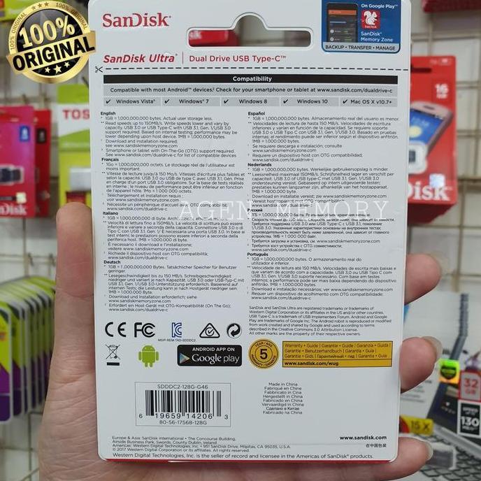 FLASHDISK OTG type C SANDISK 128GB