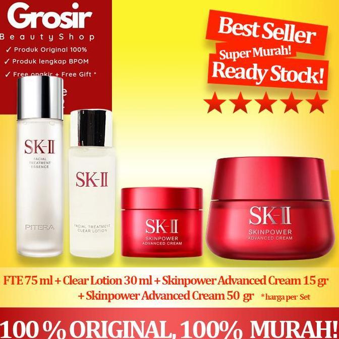 SK-II SK2 SKII SK II Paket Pitera Welcome Kit + RNA Power Cream 50 gr