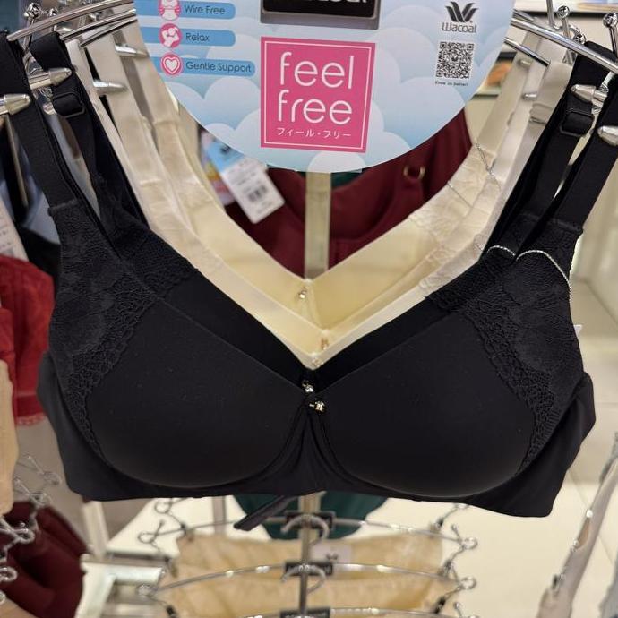 Grosir Wacoal Feel Free Collection Bra Ib 4140 R1 Aksen Renda No Wire 3/4Cup