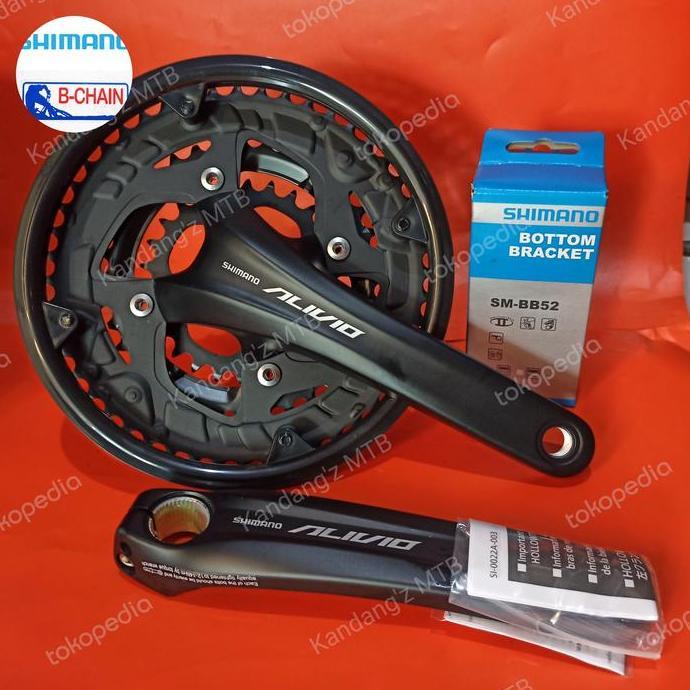Crank Shimano Alivio 3 Speed 48T Touring HT2 plus BB