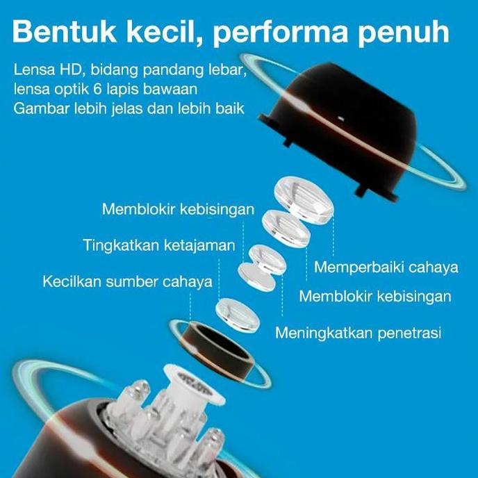 ZEZEXON Kamera mini wifi camera HD 1080p cctv kamera kecil mini Kamera Pengintai Mini Spy Hidden Cam