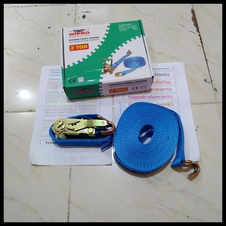 BEST DEAL WEBING WEBBING RATCHET CARGO LASHING TRACK BELT WCL2T12 2 TON X 12 METER WIPRO 