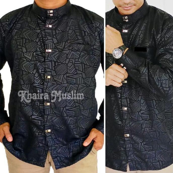 Baju Koko Emboss Koko sultan jasko kemko baju muslim pria