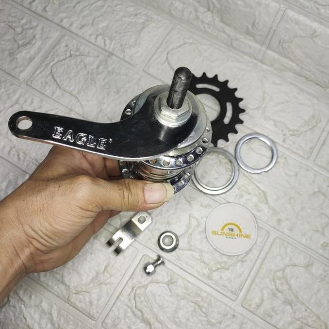 Hub Nap Bos Roda Belakang Torpedo Lubang 40H Terpedo Sepeda Onthel 28 Ontel Vintage Jadul Komplit