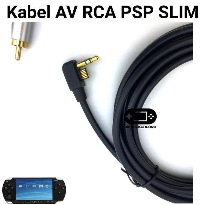 Kabel AV RCA PSP SLIM cable tv tabung 3 warna psp slim 2000 3000