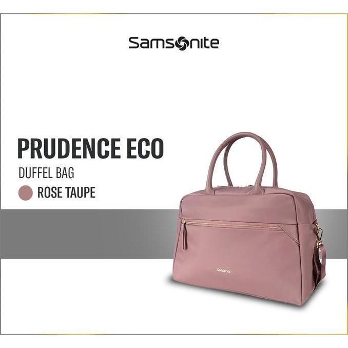 TERBARU - Samsonite Prudence Eco Duffel Antimicrobial - Rose Taupe