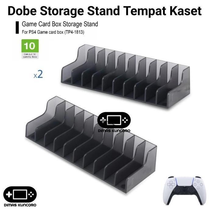 Dobe Storage Stand Tempat KASET game card box ps1 ps2 ps3 ps4 ps5