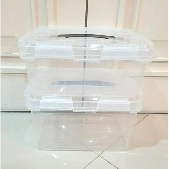 Kontainer Container Box EZY / Box Penyimpanan Transparan Bening