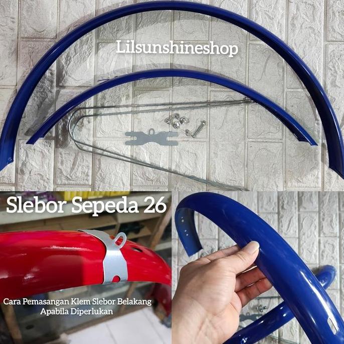 Spakbor Slebor Sepeda 26 Mini CTB MTB Federal Selebor Khusus Rem V-Brake Dan U-Brake