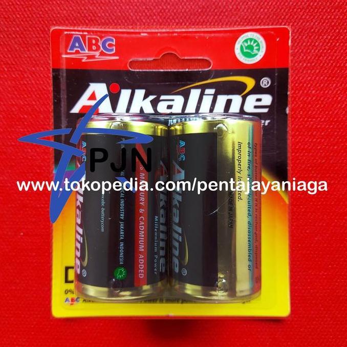 Baterai ABC Alkaline Type D / LR20 isi 2