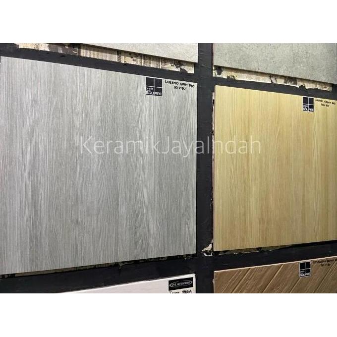 Allthebest INUM LUGANO REC 50 x 50 MATT KERAMIK LANTAI DINDING SERAT KAYU