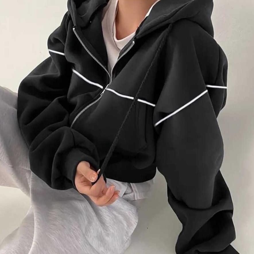 Big Promo Lily Croope Hoodie Jaket Wanita - Jaket Crope Wanita - Jaket Hoodie