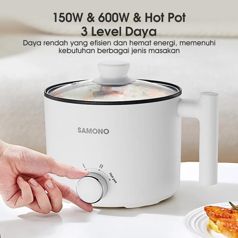 bestpromo samono panci listrik multifungsi anti lengket panci listrik panci kukus panci listrik mult