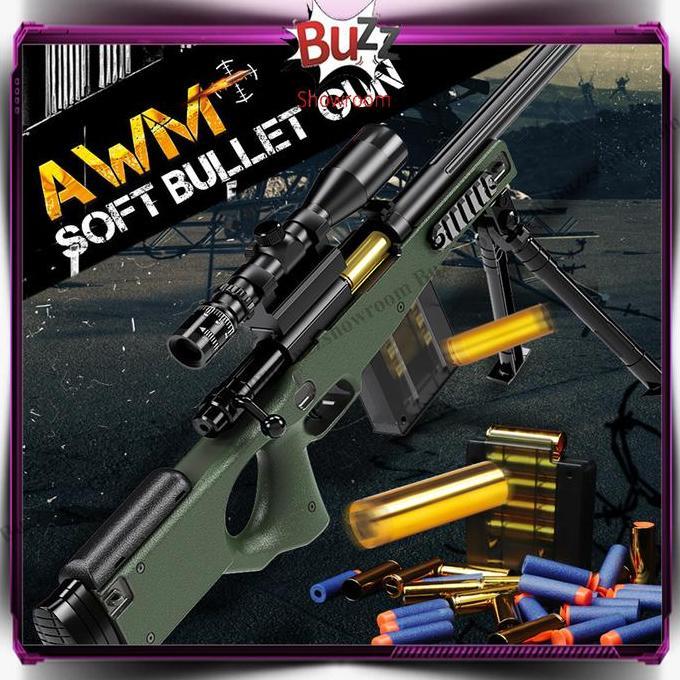 Logpranissa_ - Tembakan Anak AWM Soft Bullet AWP Mainan Sniper Gun