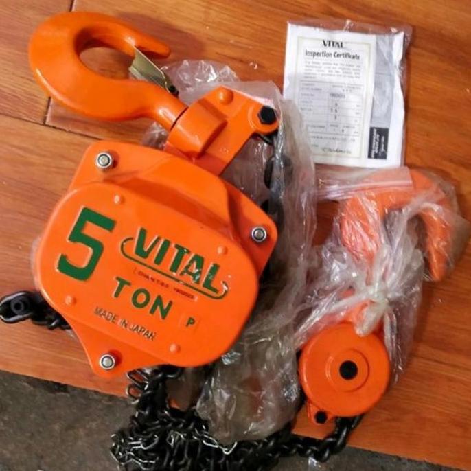 Chain Block 5 Ton x 3 Meter VITAL VP5-50 Chain Hoist Takel 5 Ton