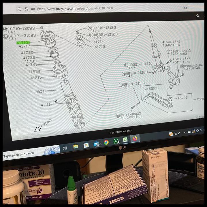 GRATIS ONGKIR SGP 41710-82000 SUPPORT FRONT STRUT SUZUKI FORSA