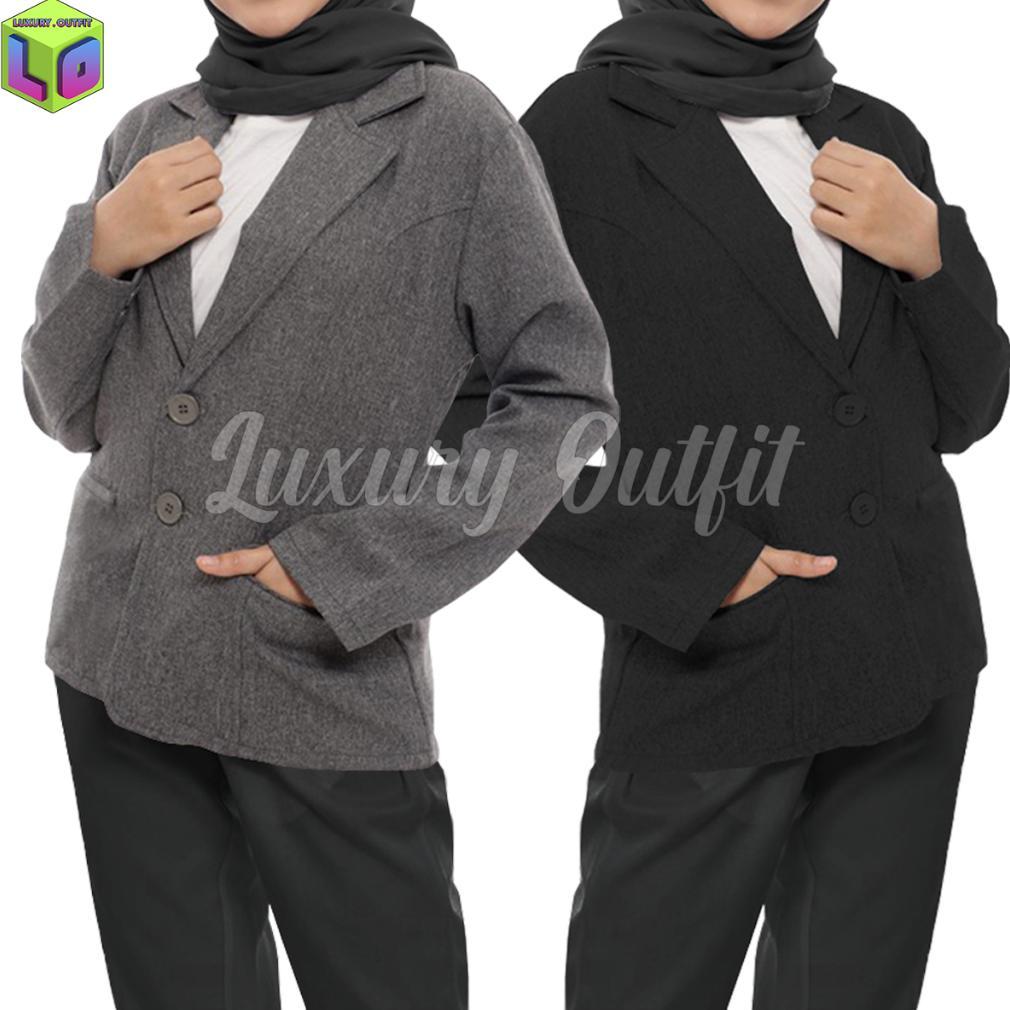 HOT DEALS Jas Blezer Wanita Kerja Kantor Cewe Polos Dewasa Anak Jaket Blazer Guru Santri Pondok Pesa