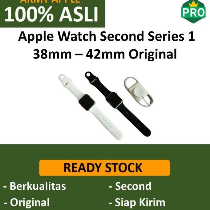 Apple Watch Series 1 38mm 42mm Fullset Second GPS iWatch Original S1 Termurah